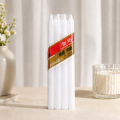 Bright Light White Stick Candles 8pcs/shrink Africa