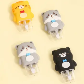 Kawaii Cartoon Cat Stationery: Cute Diaries and Non-Toxic Correction Tape for Students