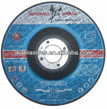 T42,metal cutting dis c,depressed center,125X3X22.23MM,80m/s