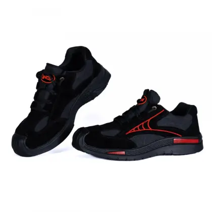 Wholesale Leather Mesh Steel Toe Industrial Work Boot