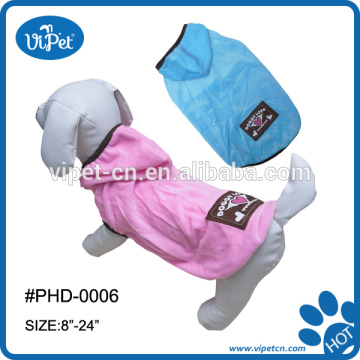 Pet hoody with solid color plush clothes