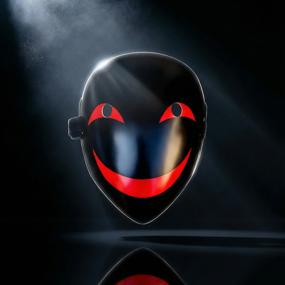 Cosplay Black Smile Mask