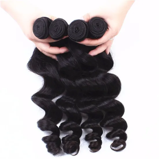Unprocessed Human Hair Weaves 8-40 Inch 100% Virgin Brazilian Loose Wave Bundles