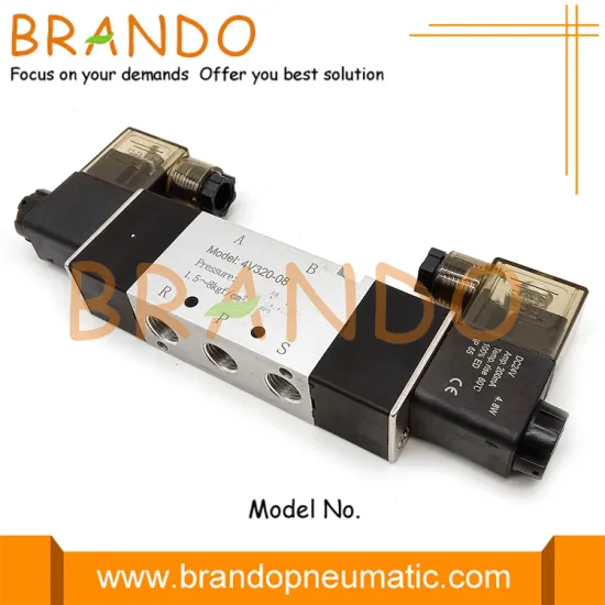 5/2 Way 1/2'' 4V320-08 Pneumatic Control Solenoid Valve