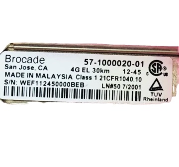 Brocade 57-100002-01 4G 30km SFPシングルモードファイバーモジュール