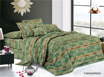 100% Polyester Textiles Striped Dyed Printed Bed Sheet