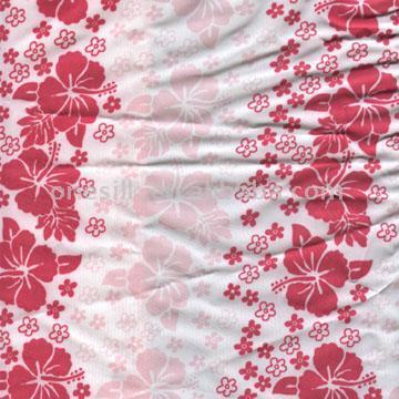 Microfiber Peach Printed Fabric