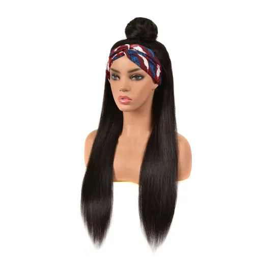 Cheap Headband Short Straight Wig Girls Short Hairstyle Straight Bob Headband Wig Human Hair High Quality