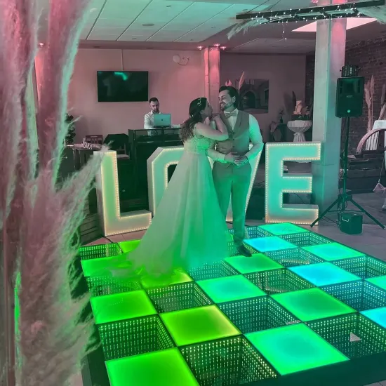Professional Disco LED DMX Dance Floor Lighting for Weddings and Parties