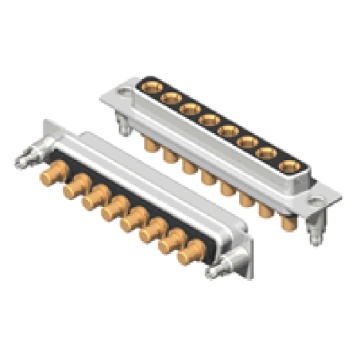 Kakuatan D-SUB 8W8 Awéwé Solder Tipe PCB Gunung