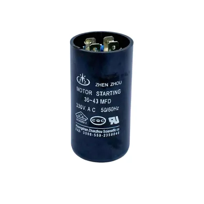 36~43 FMD Black Phenolic Aldehyde Shell Starting Capacitor