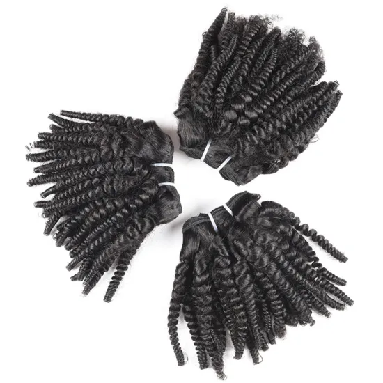 Wholesale Raw Brazilian Virgin Human Hair Vendors, 1b# Kinky Curly Wave Cuticle Aligned Hair