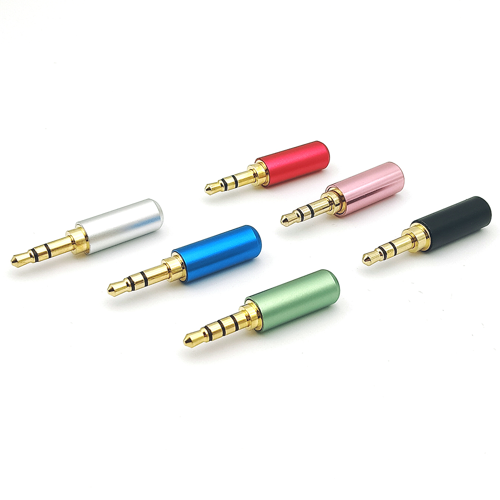 3/4 Pole Soldering Male Stereo Audio Plug Connectors