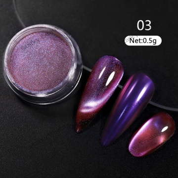 Magnetic Magic Cat Eye Powder - OEM Private Label Lasting Shimmer Rainbow Illusionary Aurora Chameleon Eyeshadow Pigment