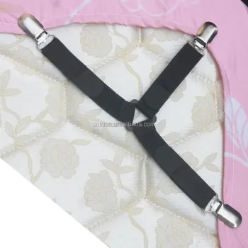 3 Triangle Model Bed Sheet Clip Holders - Secure Sheet Fasteners (Set of 4)