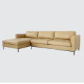 Italienisches Larson Sofa aus braunem Anilinleder