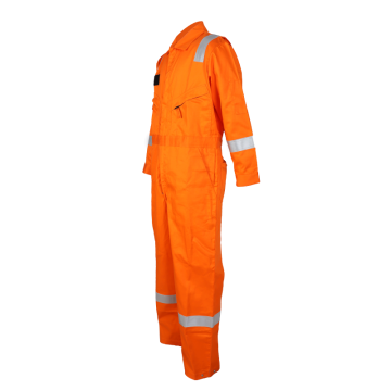 workwear orange flame resistant safety coveralls