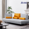 Graues Stoffsofa für modernes Wohnzimmer