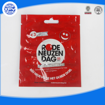 Czerwona Candy Plastikowa Torba Z Nagłówkiem