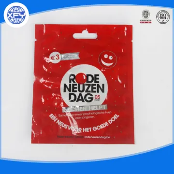 Red Candy Plastic Bag With Header