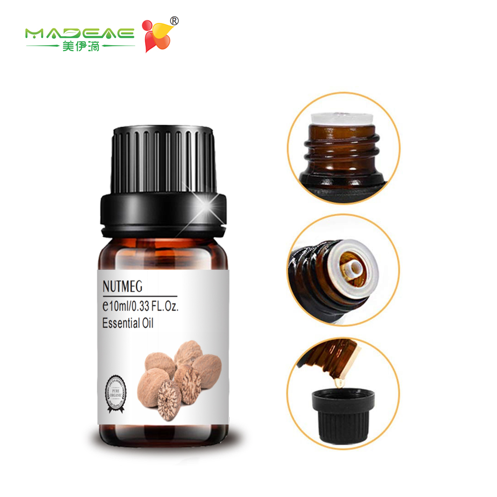 Logo Kustom Kecil Kecil Kualitas Tinggi Minyak Nutmeg Pure 10ml