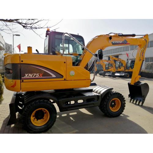 Excavadora de ruedas de 6 toneladas 60kw xinchai motor