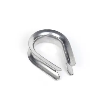 Solid stainless steel wire rope thimble