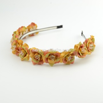 Fashion beautiful girls artificial fabric flower headbands Festival gifts 356G03GF