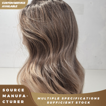 Ash Blonde Ombre Wavy Lace Front Wig