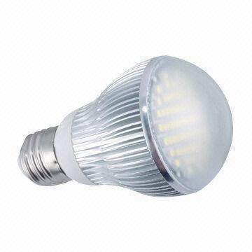 LED Bulb with E27/B22 Base and 430lm Luminous Flux, Available in Various Colors