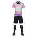 Color matching soccer jersey V-neck uniform