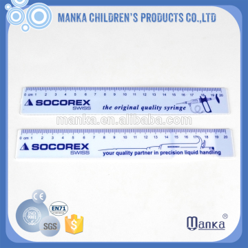 school using normal yellow solid plastic rulers with logo