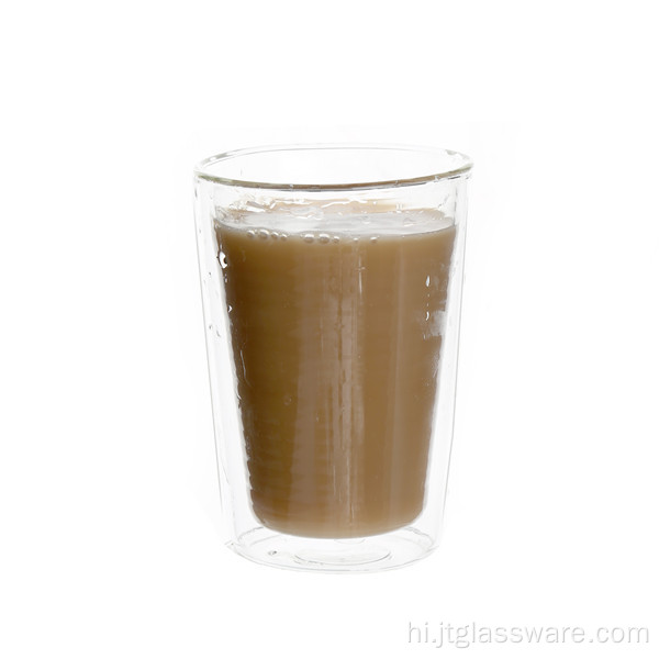 गर्मी प्रतिरोधी ग्लास डबल परत कॉफी कप
