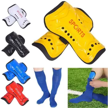 1 Pair Kids Adults Soccer Shin Pads Football Shin Guards Light Soft Foam Sports Leg Protector Knee Support Exercise Equipment