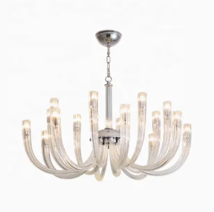 Murano Glass Chandelier: Modern Light Luxury Home Decor Lighting