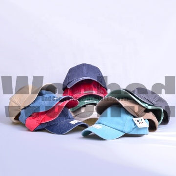 Custom Plain Vintage Cotton Dad Hats - Top Ranking 6 Panel Adjustable Unstructured Caps