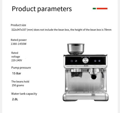 Electric Espresso Machine with Grinder