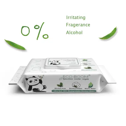 100% bamboo fiber biodegradable organic baby wipes