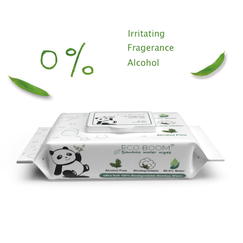 100% bamboo fiber biodegradable wholesale organic antibacterial baby wipes