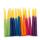 Unscented Colored Jewish Hanukkah Beeswax Candles