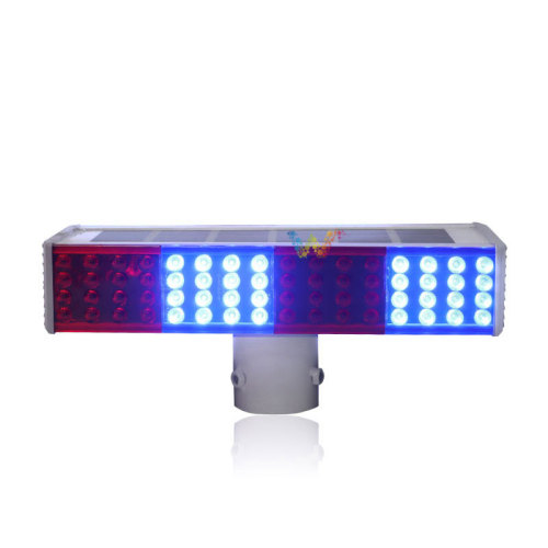 Integrated solar flash LED traffic signal strobe light