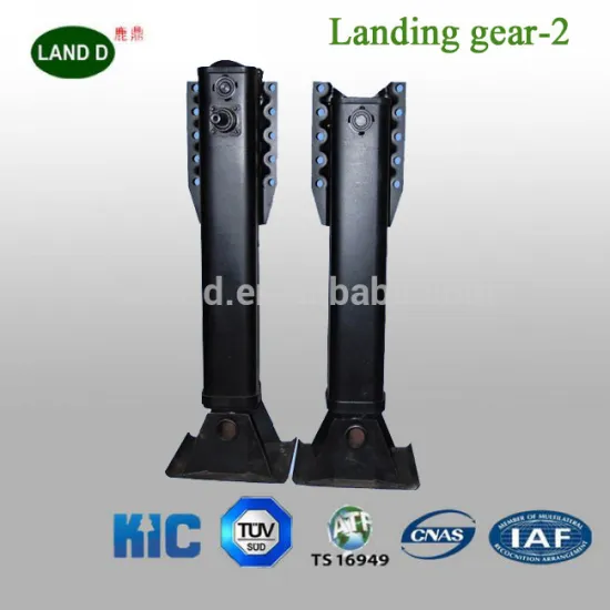 Adjustable Container Jack Gear Gearbox Inboard Two Handles 19 inches Weld Semi Trailer 35T Truck Supporting Legs