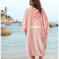 Velour Beach hooded Towel for Adults Robes