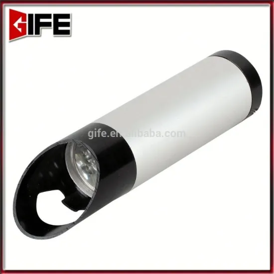 Hot Sale On/off Function Button Cell battery Used led flashlight bottle opener keychain high quality