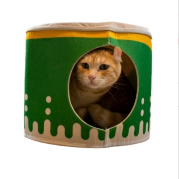 Reusable Cartoon Hamburger Design Cat and Dog Pet Litter Containers for Small to Medium Sized Animals