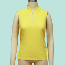 Camisetas de verão das mulheres amarelas