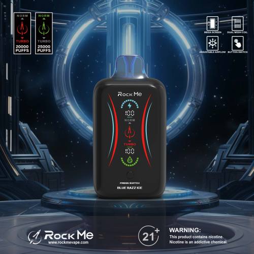 ROCK ME RM 25000 พัฟ vape ดั้งเดิม