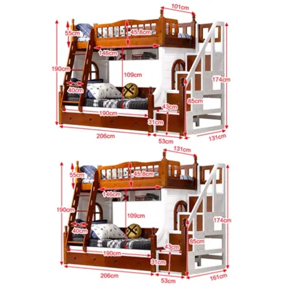 Simple Design Kids Furniture & Solid Wood Children Beds