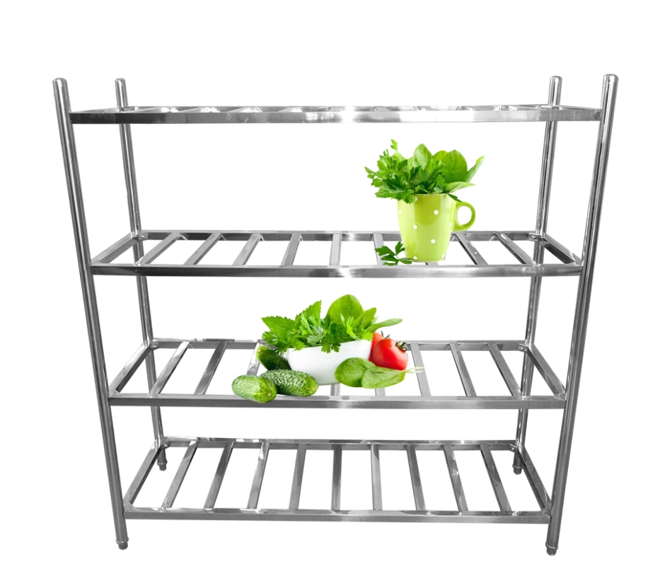 Standard stainless steel kitchen storage rack