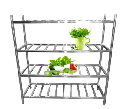Standard stainless steel kitchen storage rack
